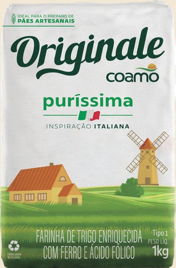 Embalagem da Farinha de Trigo Originale pur&iacute;ssima, 1kg