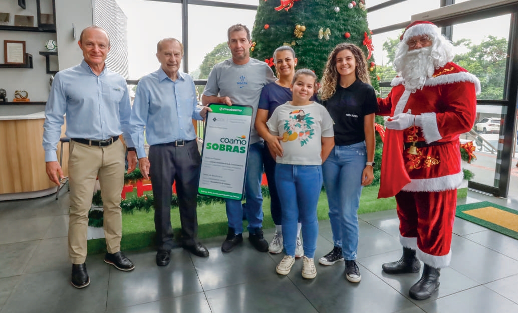 Osnir Guirro da Silva, de Campo Mour&atilde;o (PR), compareceu acompanhado da fam&iacute;lia para receber as sobras