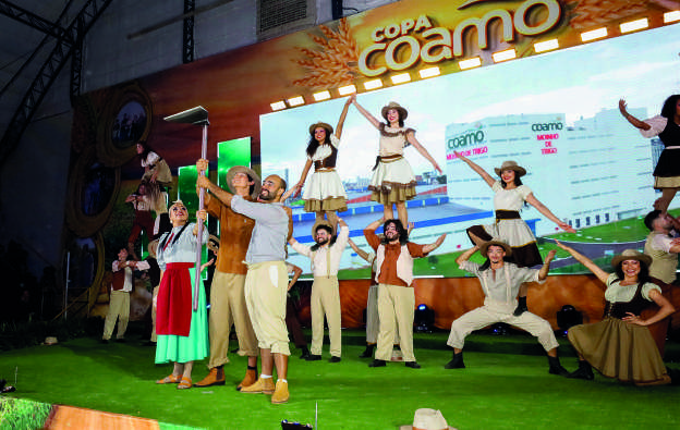 Apresentação artística na cerimônia
